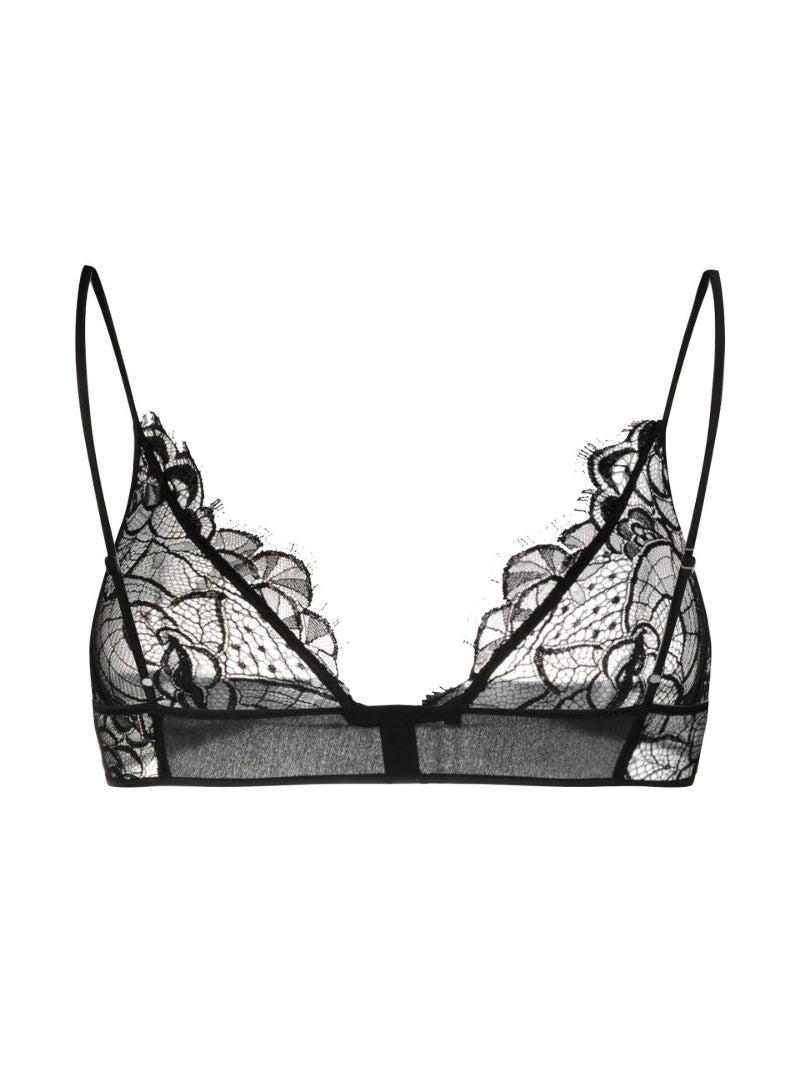 Black Coquette Lace Soft Bra