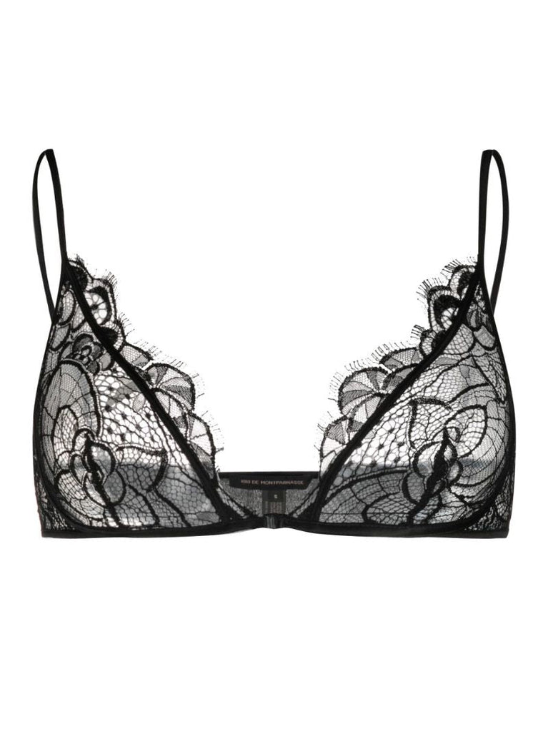 Black Coquette Lace Soft Bra