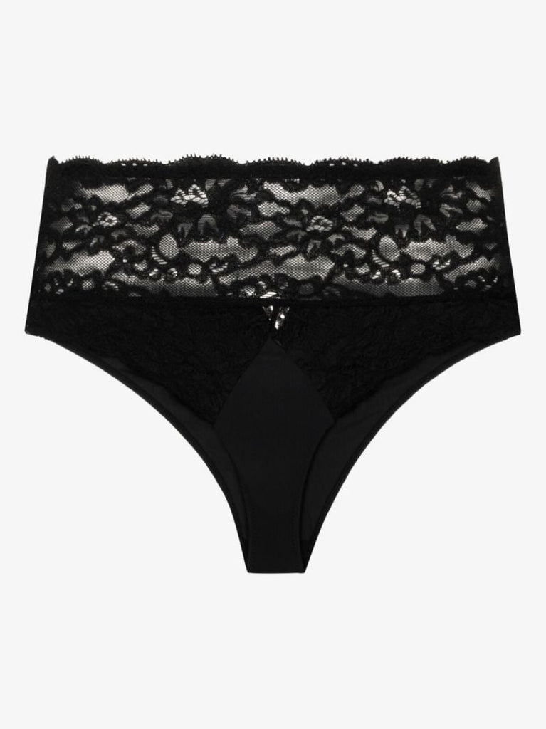 Black Charlotte Cheekini Lace Briefs