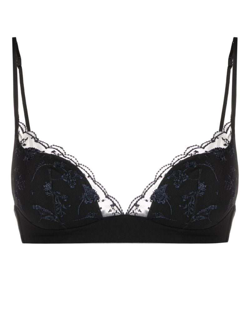 Black Midnight Botanica Lace Bra