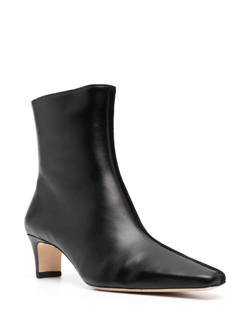 Black Wally Leather Ankle Boots