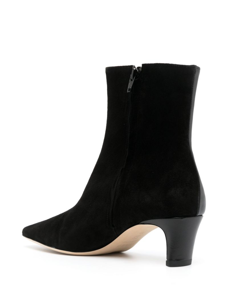 Black Wally Leather Ankle Boots