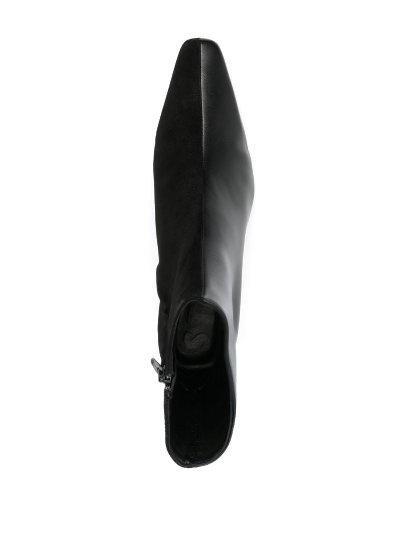 Black Wally Leather Ankle Boots