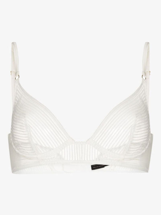 Striped Lace Demi Bra