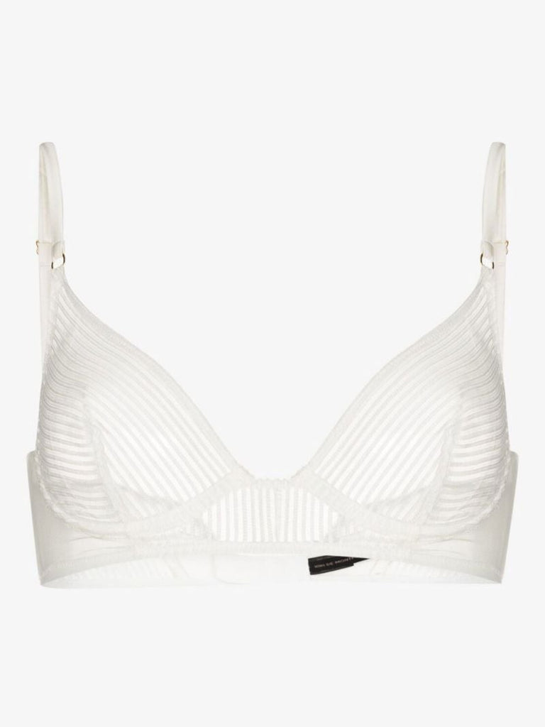 Striped Lace Demi Bra