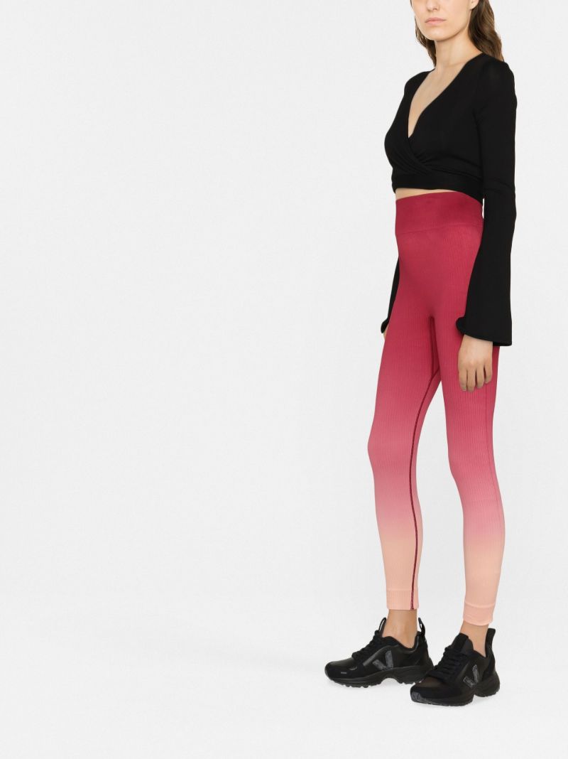 Red Seamless Gradient Leggings