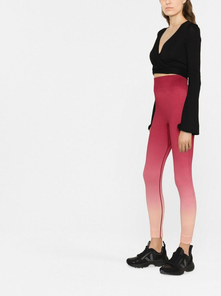Red Seamless Gradient Leggings