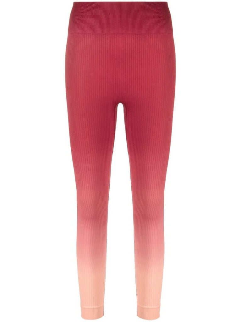 Red Seamless Gradient Leggings