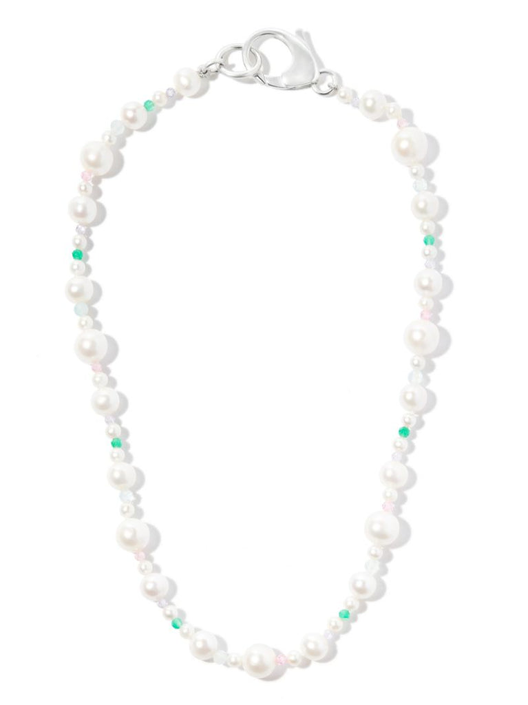 Sterling Silver Xl Pebbles Pearl Necklace