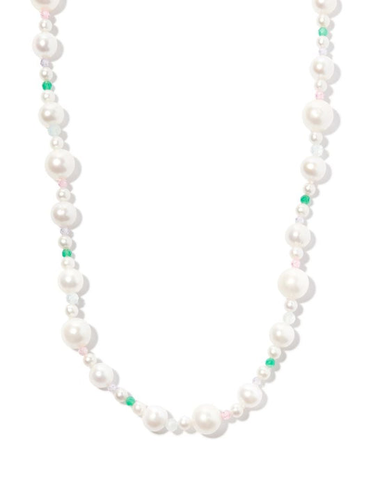 Sterling Silver Xl Pebbles Pearl Necklace
