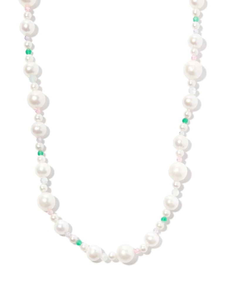 Sterling Silver Xl Pebbles Pearl Necklace