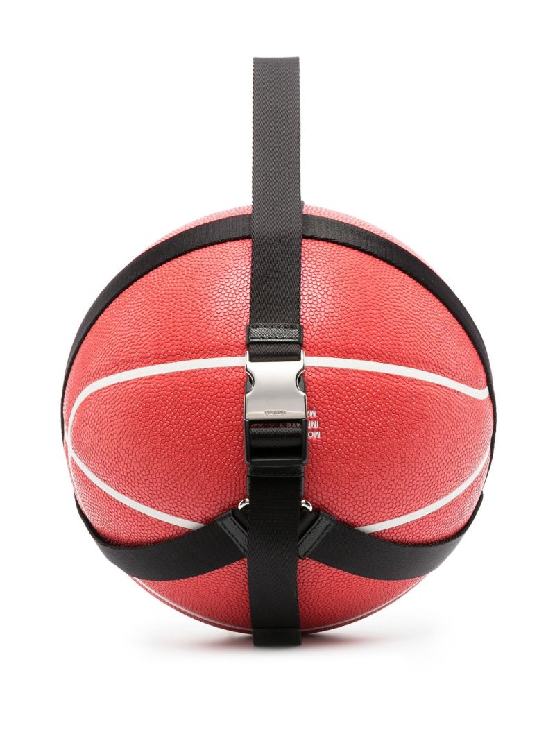 Red Logo Rubber Basketball