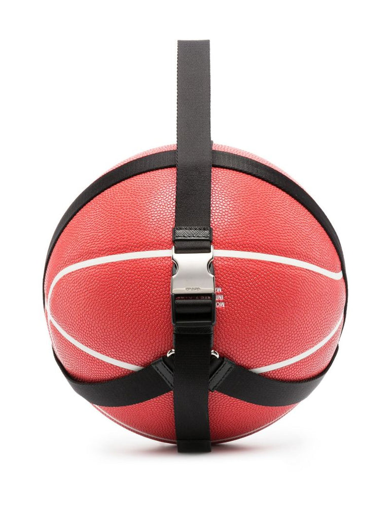 Red Logo Rubber Basketball