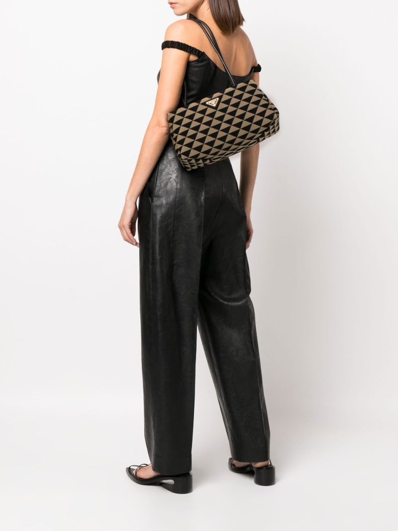 Neutral Symbole Medium Jacquard Shoulder Bag