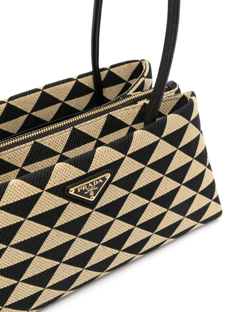 Neutral Symbole Medium Jacquard Shoulder Bag