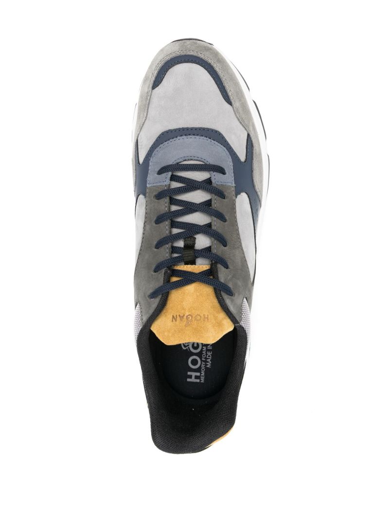 Grey Hyperlight Suede Low-top Sneakers