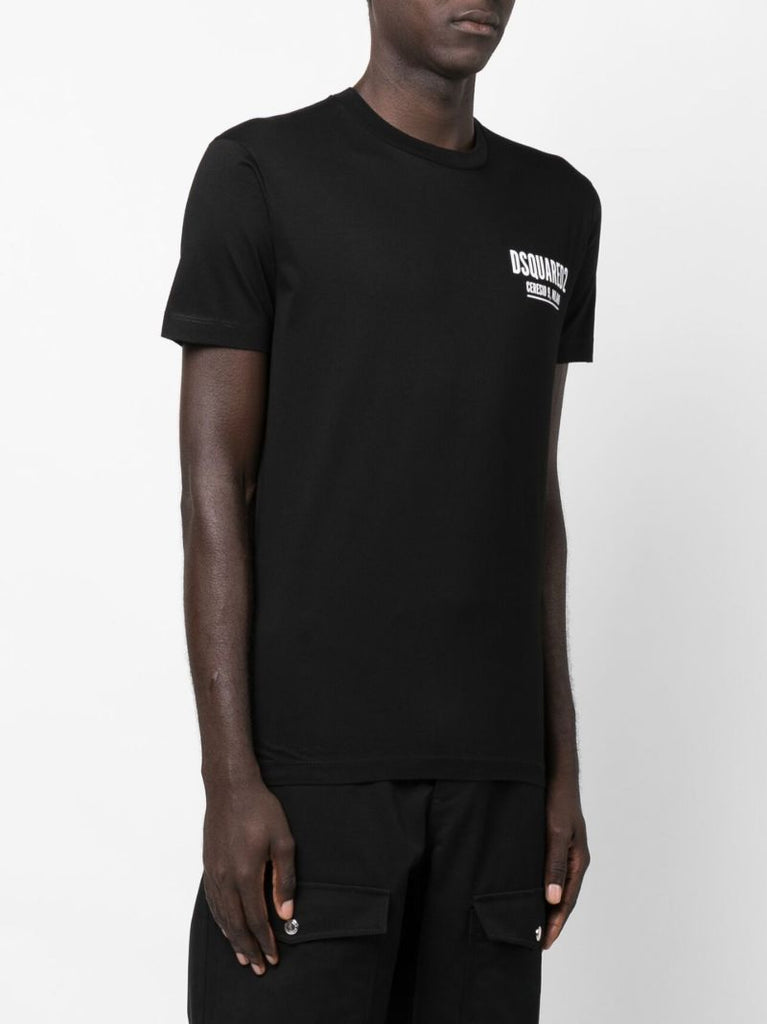 Black Logo Print T-shirt