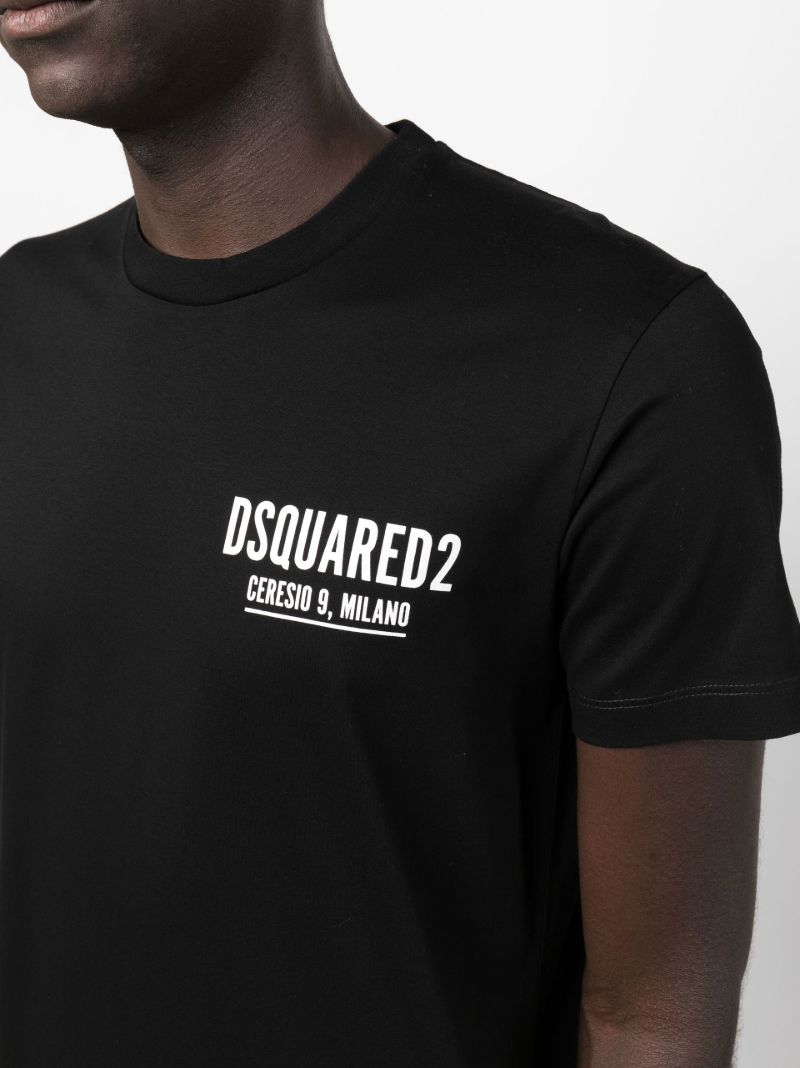 Black Logo Print T-shirt
