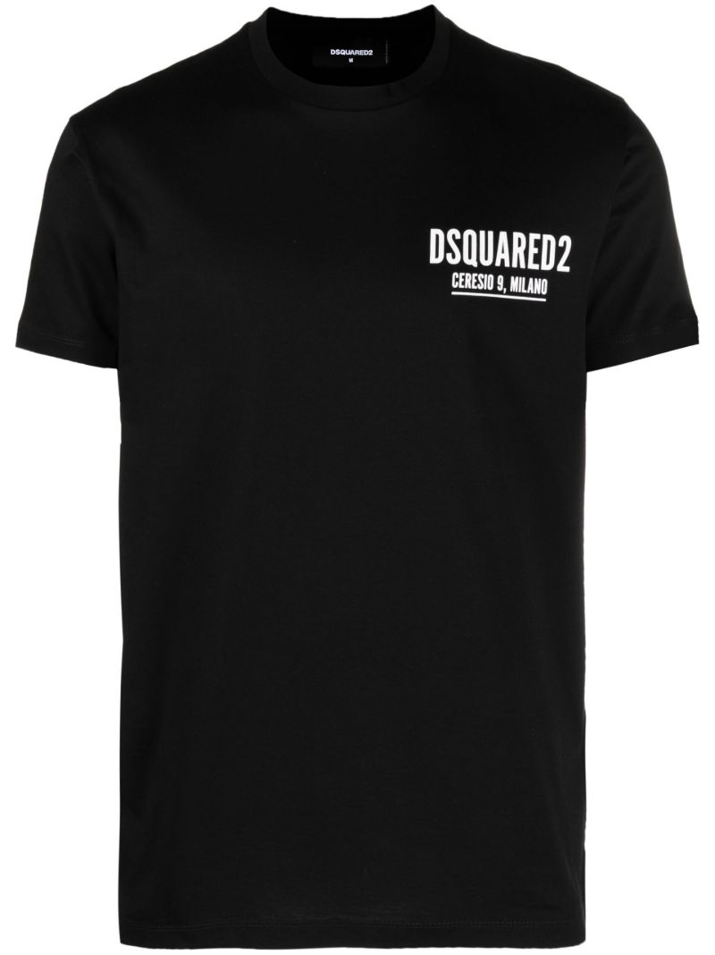 Black Logo Print T-shirt