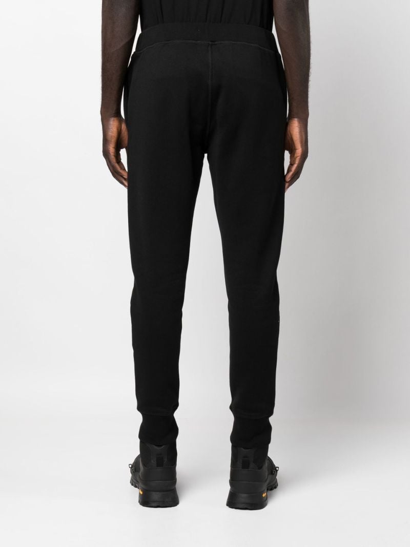 Black Splatter Print Track Pants