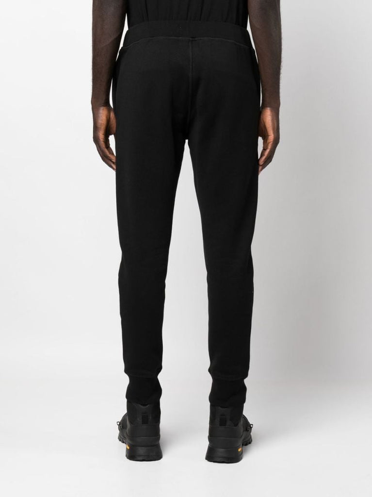 Black Splatter Print Track Pants