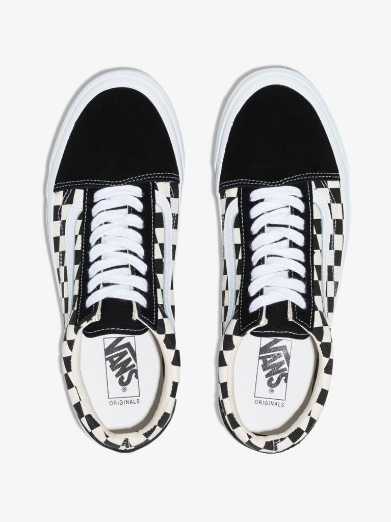 Black Primary Check Old Skool Sneakers