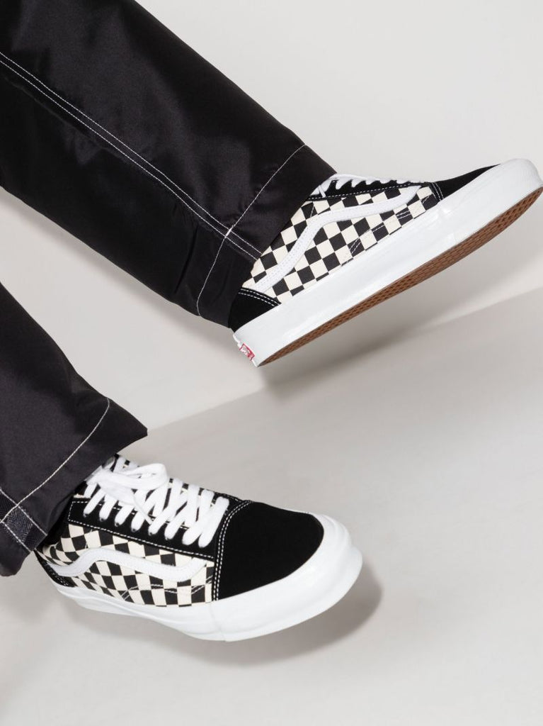 Black Primary Check Old Skool Sneakers