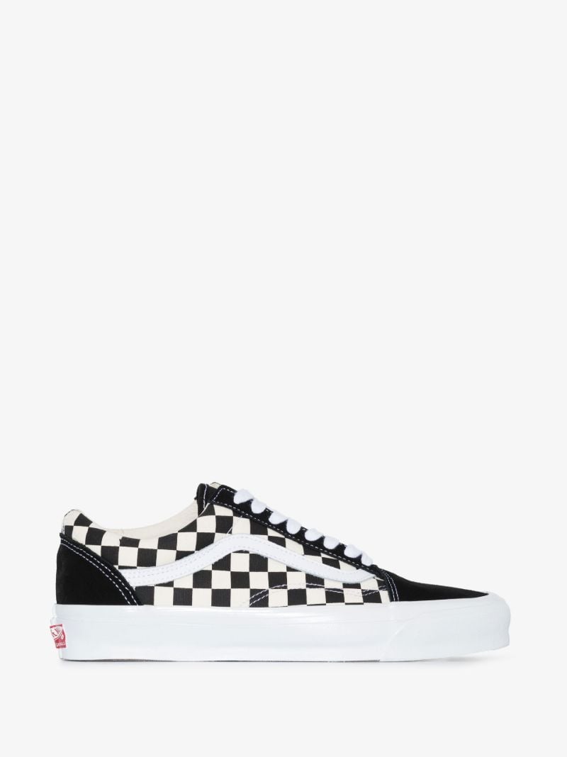 Black Primary Check Old Skool Sneakers