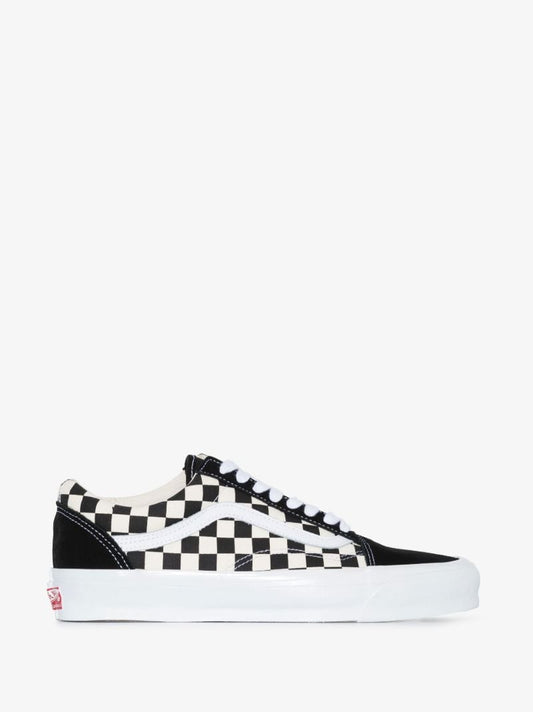 Black Primary Check Old Skool Sneakers