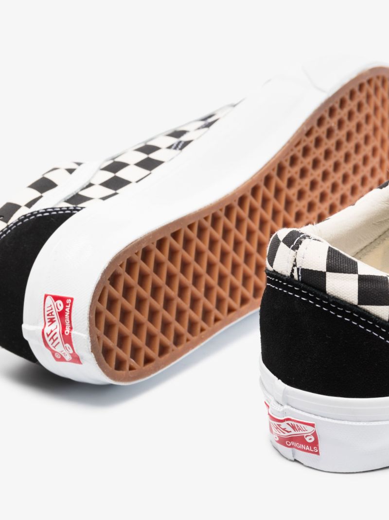 Black Primary Check Old Skool Sneakers