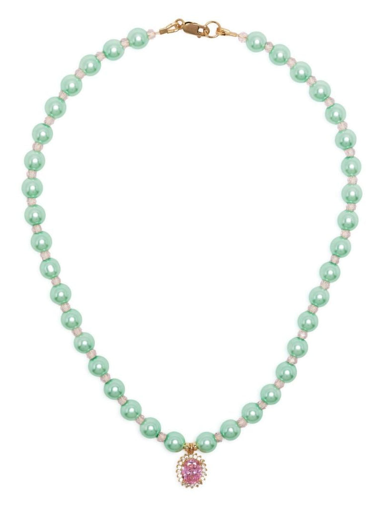 Multicoloured Pearl Beaded Necklace