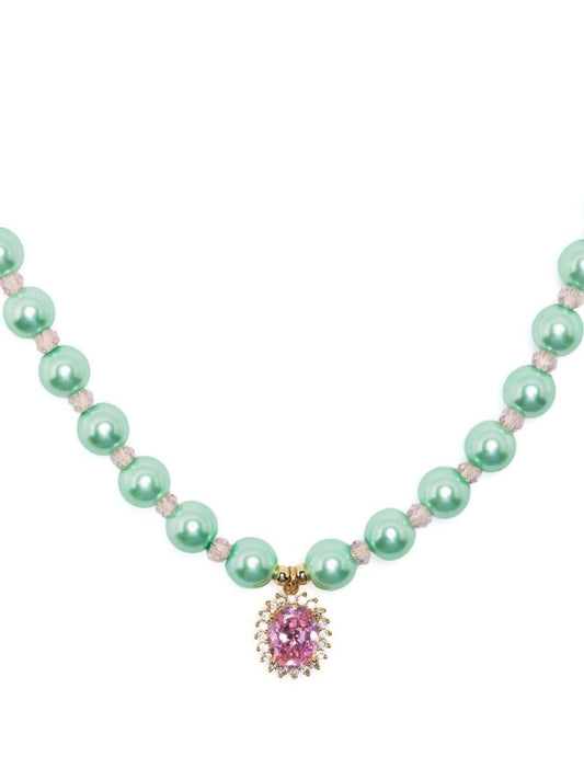 Multicoloured Pearl Beaded Necklace