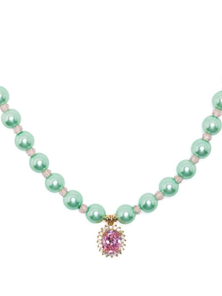 Multicoloured Pearl Beaded Necklace