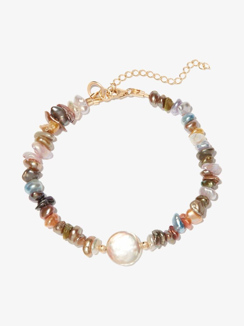Multicoloured Pearl Beaded Bracelet