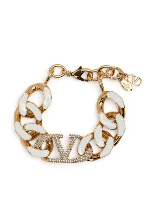 Gold-tone Vlogo Signature Chain Bracelet