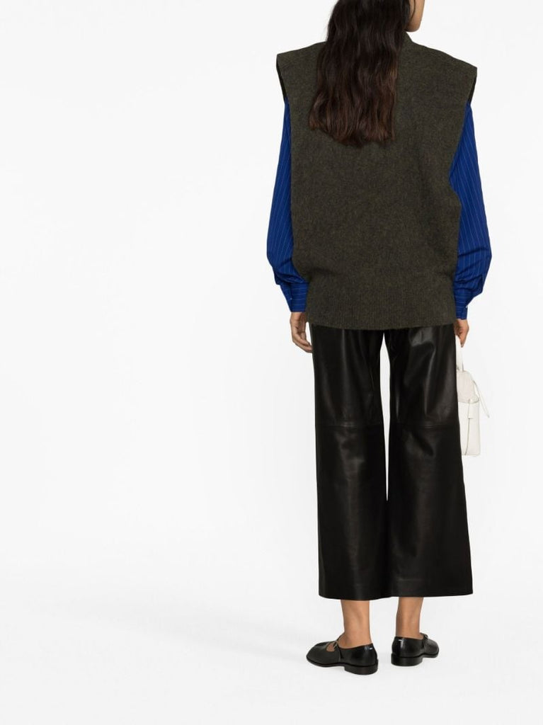 Green Wool Sweater Vest