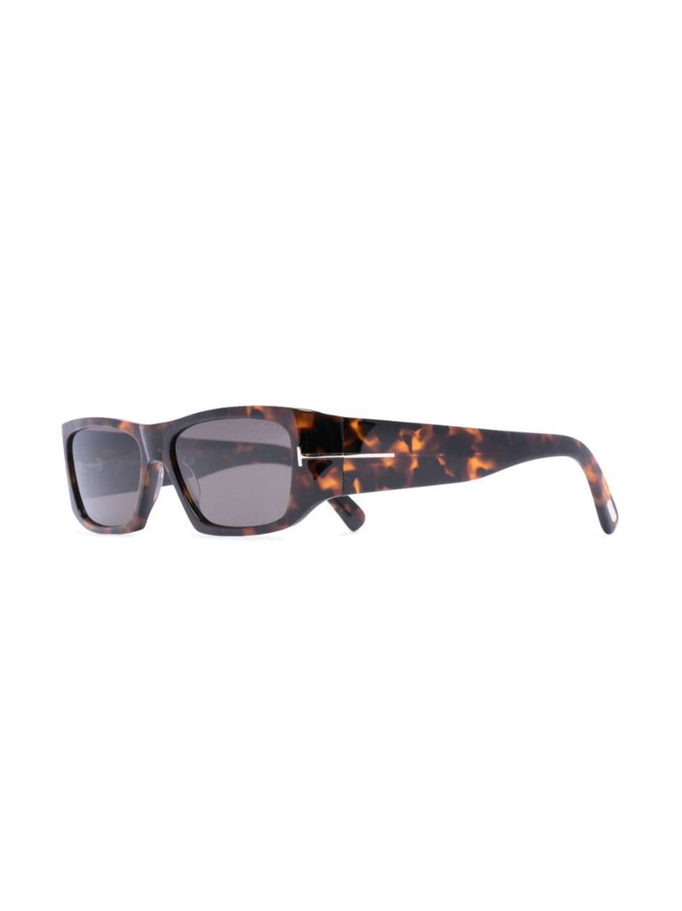 Brown Andres Rectangle Sunglasses