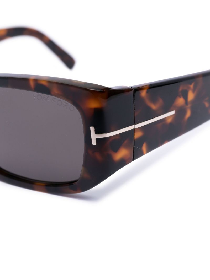 Brown Andres Rectangle Sunglasses