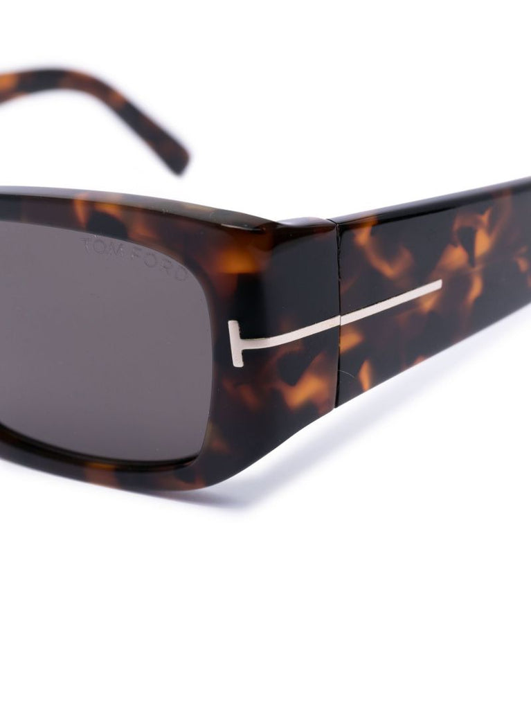 Brown Andres Rectangle Sunglasses