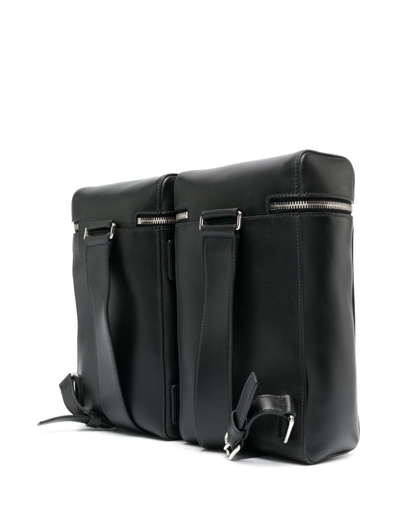 Black Leather Backpack