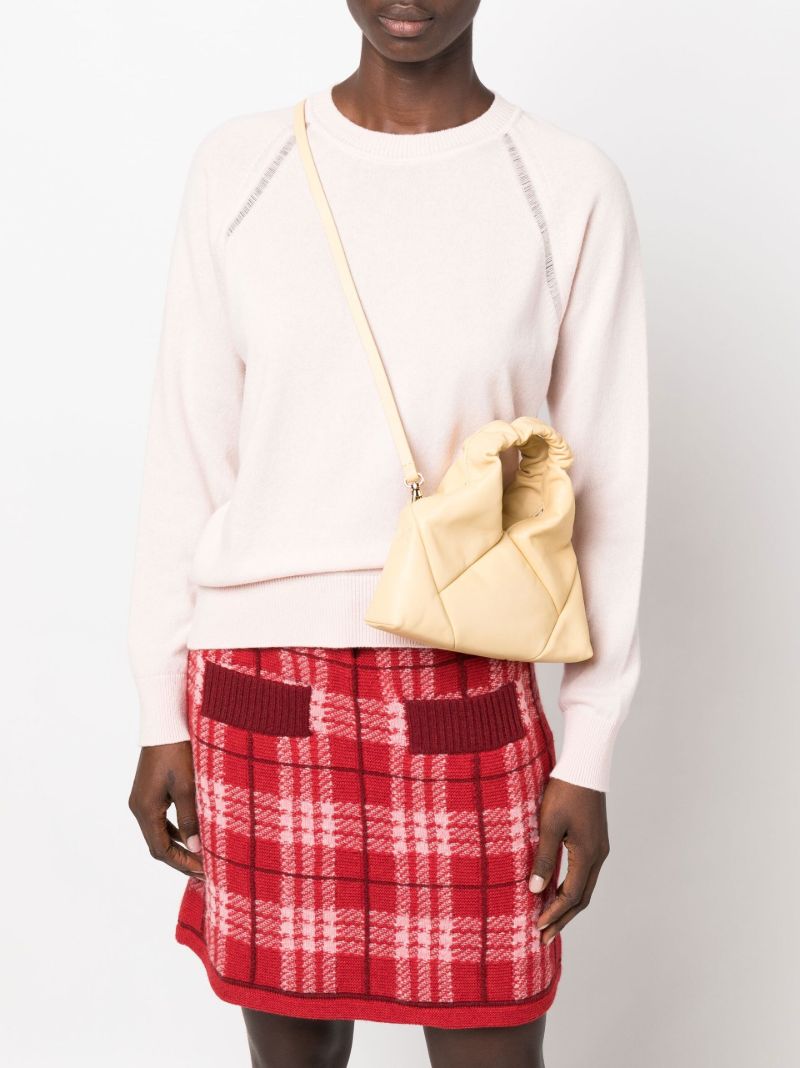 Yellow Mini Didi Leather Cross Body Bag