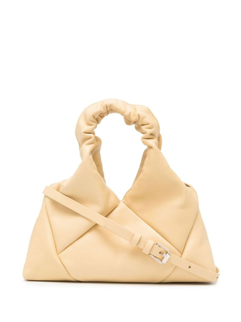 Yellow Mini Didi Leather Cross Body Bag