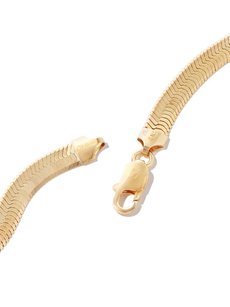 Gold Vermeil Herringbone Chain Necklace