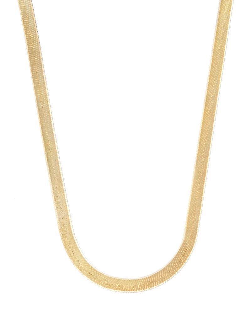 Gold Vermeil Herringbone Chain Necklace