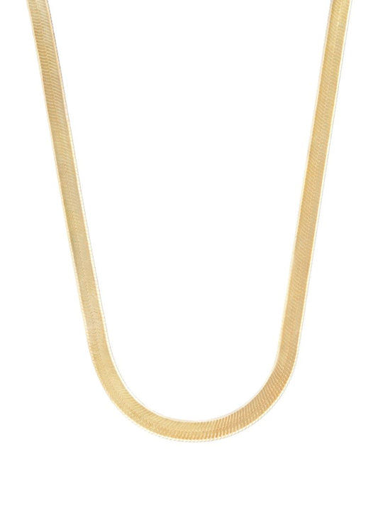 Gold Vermeil Herringbone Chain Necklace