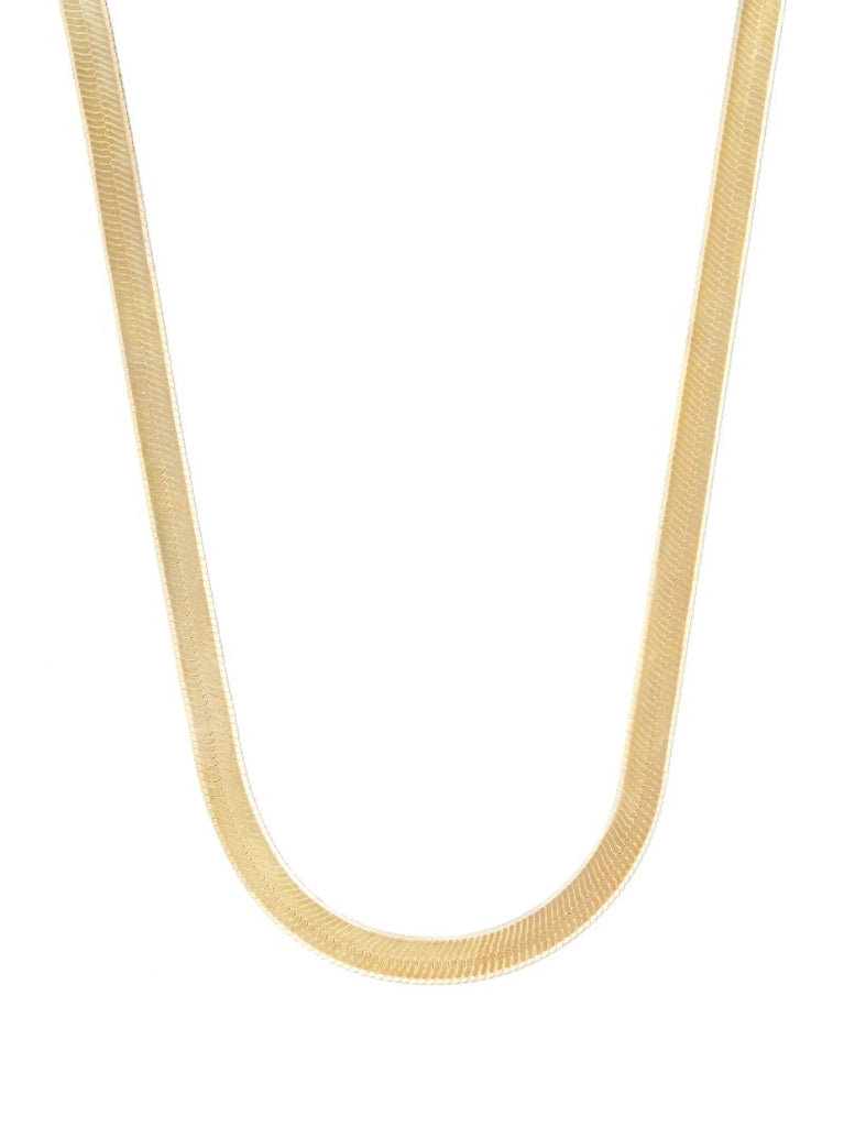 Gold Vermeil Herringbone Chain Necklace