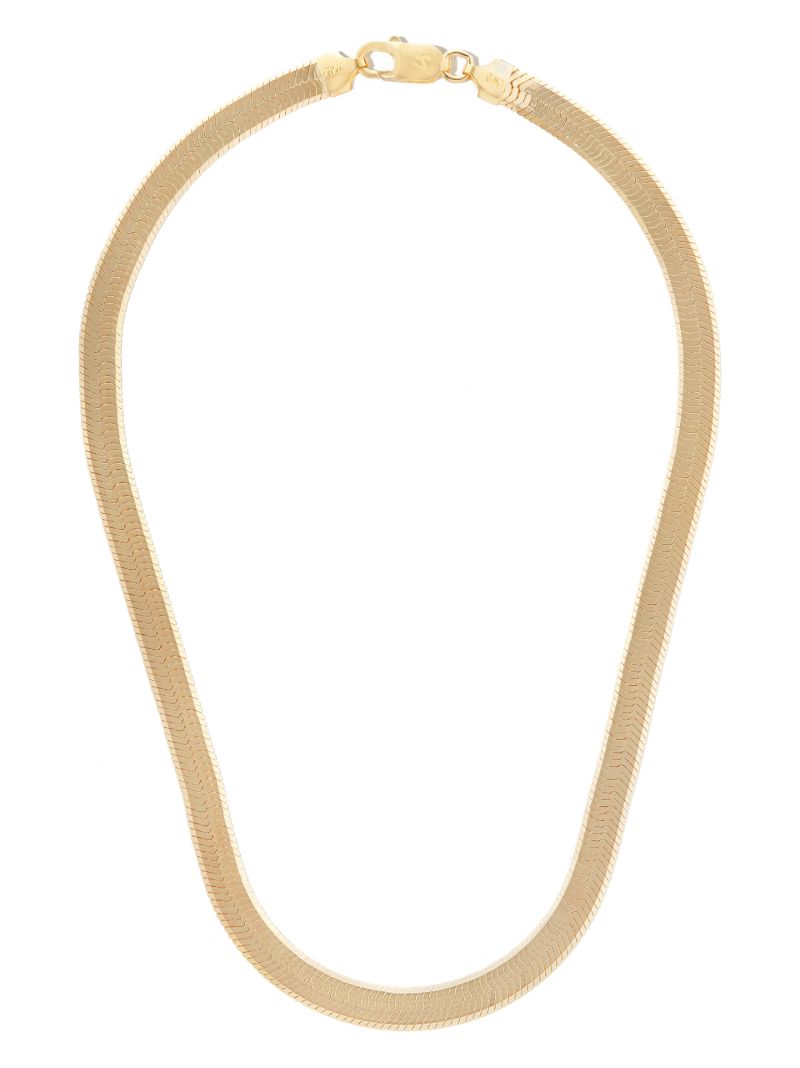 Gold Vermeil Herringbone Chain Necklace