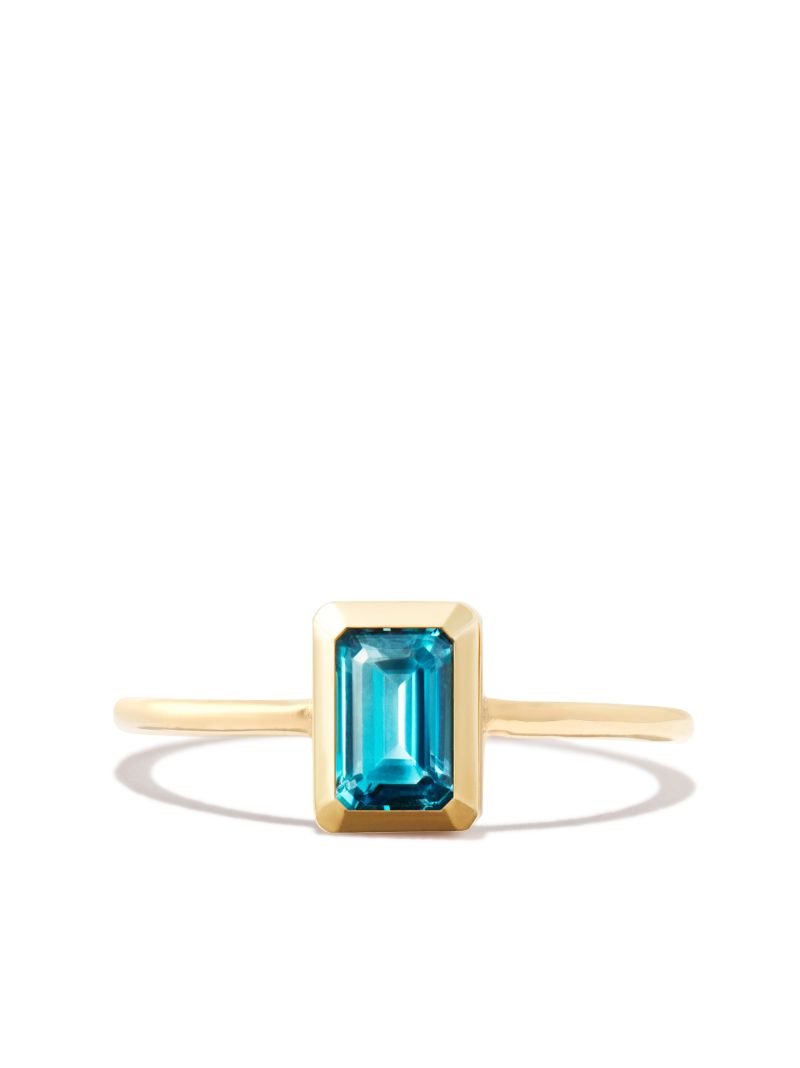 14k Yellow Gold Topaz Ring