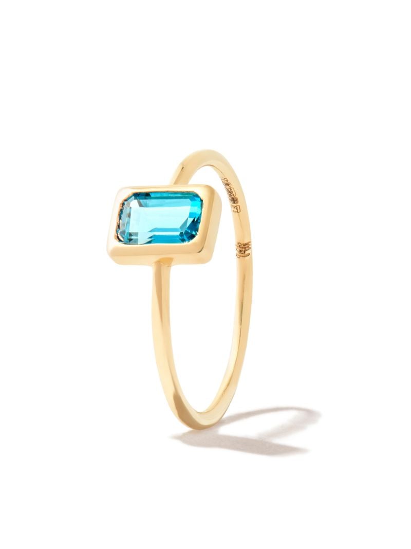 14k Yellow Gold Topaz Ring