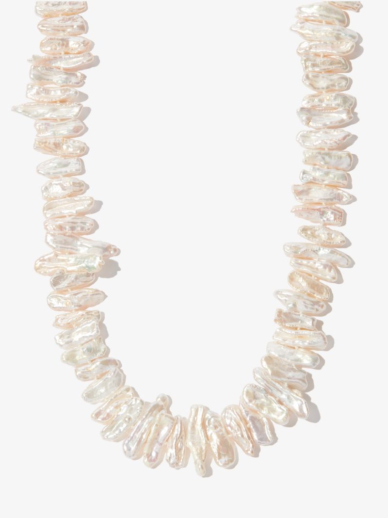 White Pearl Choker Necklace
